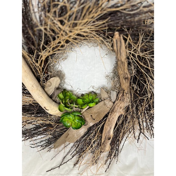 Beautiful Wreath with accents of Lake Mi. Driftwood with detailed Copper Accents - Picture 3 of 9